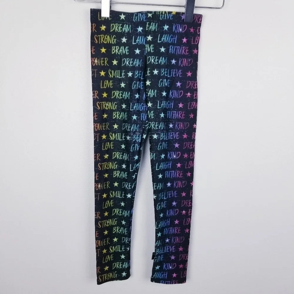 Pixie Lane Empower Positive Vibes Leggings NWT